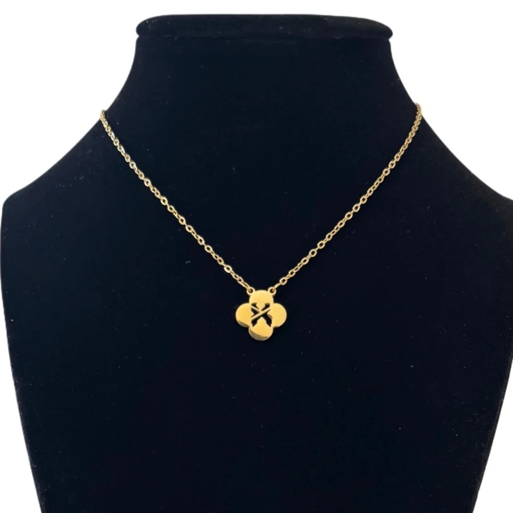 Gold Van X necklace